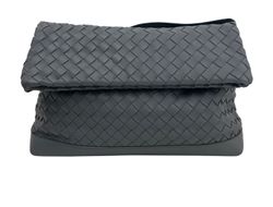 Bolso Al  Hombro, Intrecciato, Piel, Gris, 4DB, p017521942